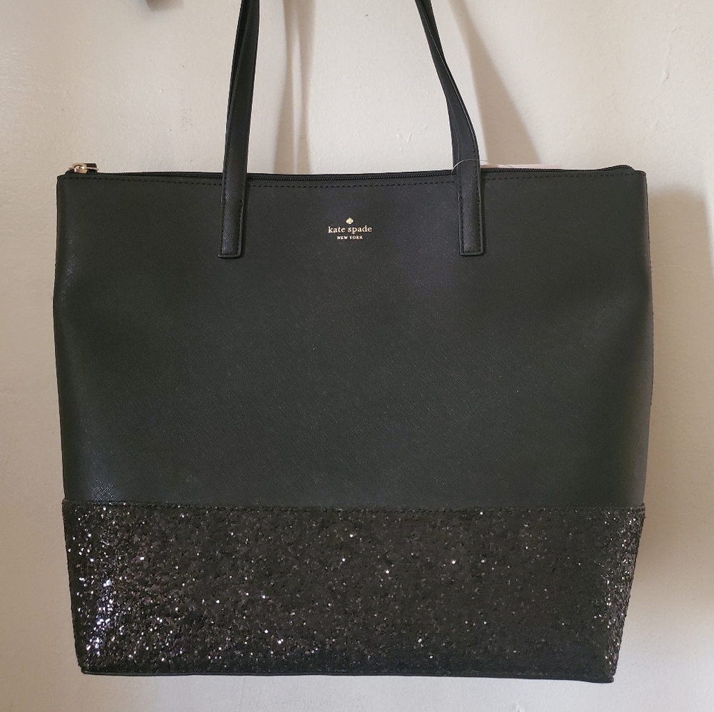 NWT Kate Spade Greta Court Glitter Penny Tote